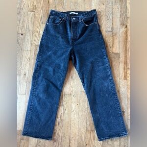 Women’s Ribcage Levi’s Classic Black Cropped Jeans